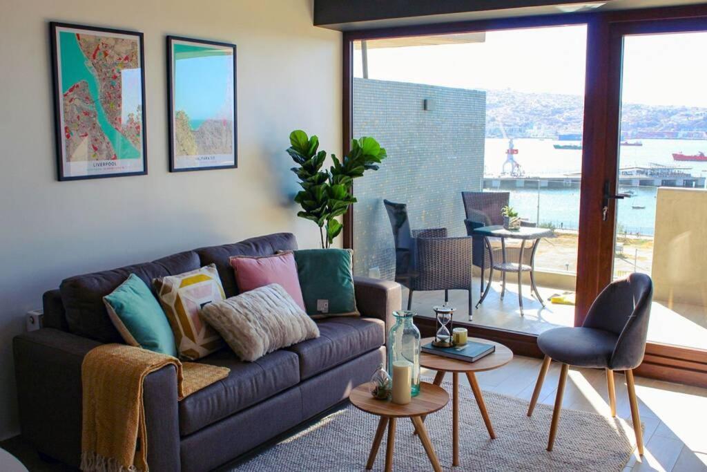 Espectacular Departamento Con Vista Al Mar En Mirador Baron Apartamento Valparaíso